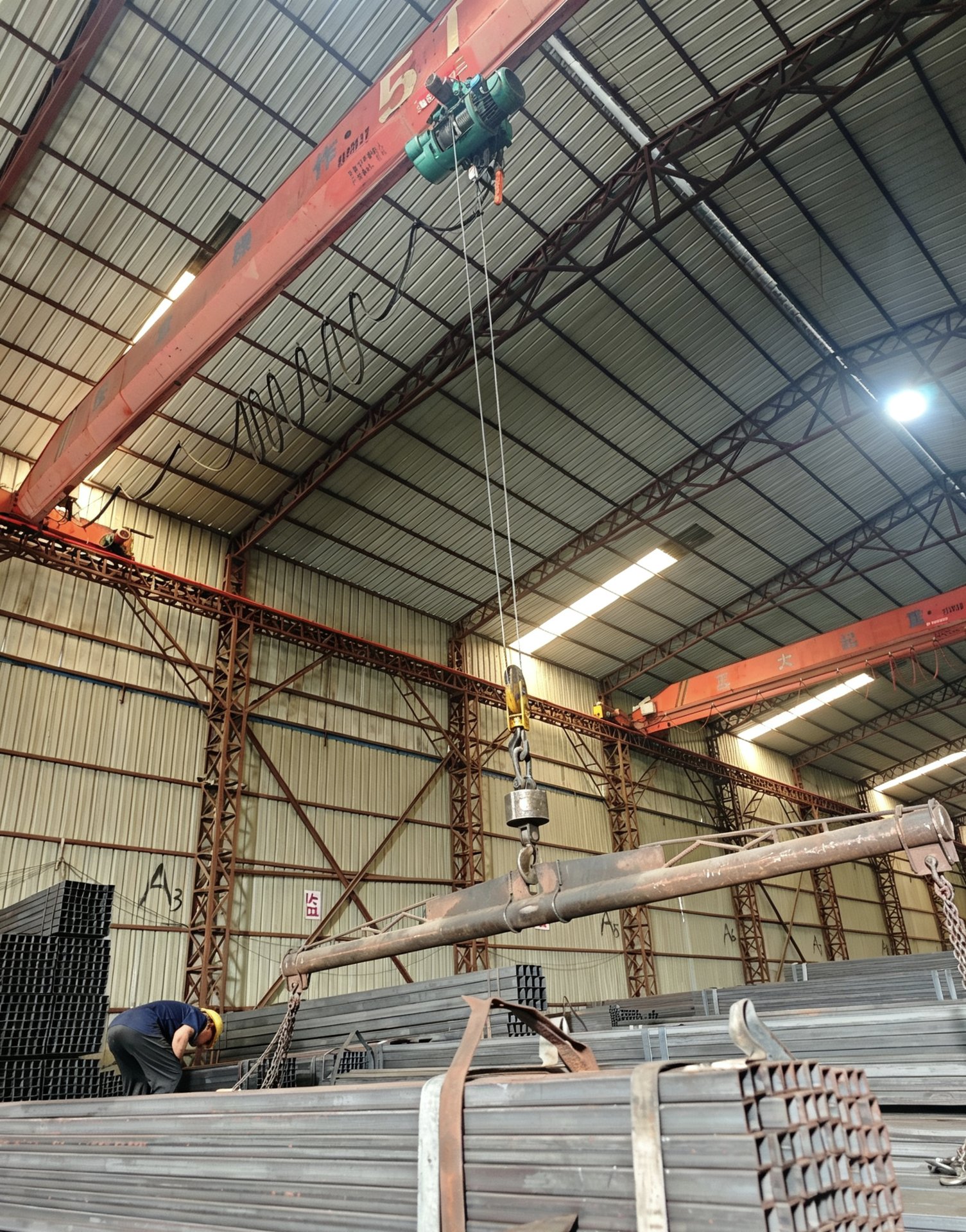 Steel Factory Crane Operations